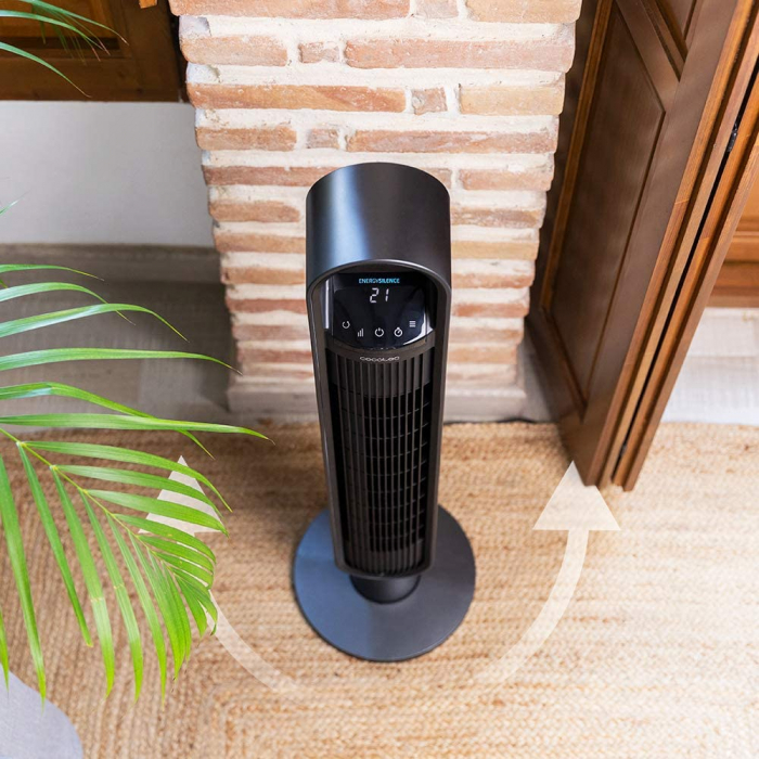Ventilator turn cu ionizare Cecotec EnergySilence 9190 SkyLine Ionic Connected, Smart, 60W, Silentios, 3 viteze, Telecomanda , Control Wi-Fi [4]