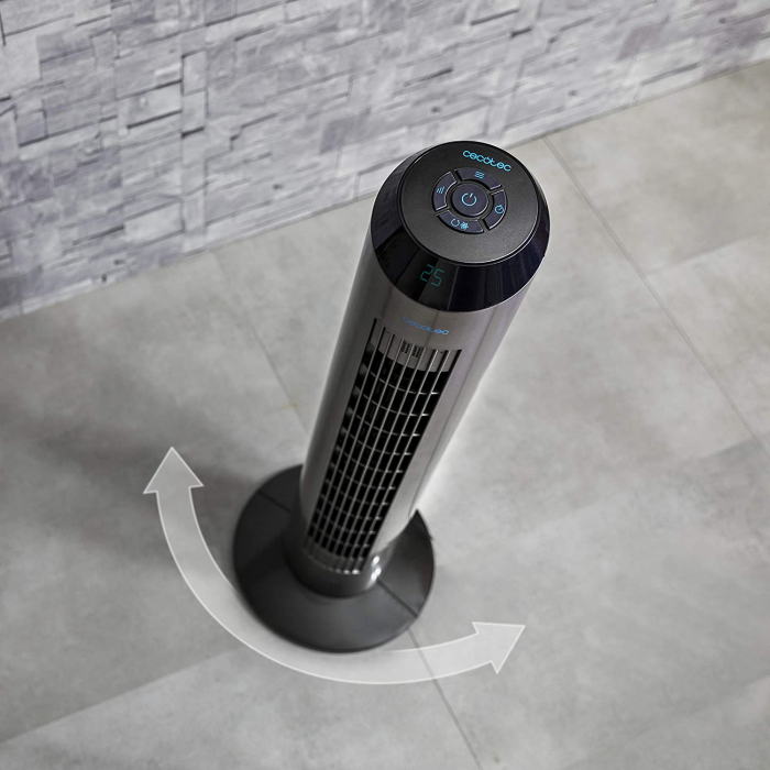 Ventilator turn cu ionizare Cecotec EnergySilence 8190 Skyline Ionic, 60W, Silentios, 3 viteze, Telecomanda [5]