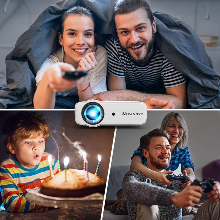 Videoproiector Vankyo Leisure 430, 4000 Lumeni, LED, HDMI, SD, AV, VGA, USB, Geanta de transport, Telecomanda, Cablu HDMI [7]
