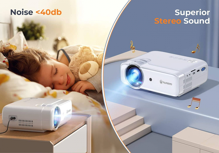 Videoproiector Vankyo Leisure 430W, BassEdition, 4000 Lumeni, LED, HDMI, SD, AV, VGA, USB, Telecomanda, Cablu HDMI [3]