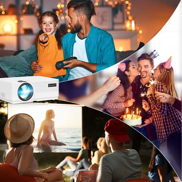 Videoproiector Vankyo Leisure 470 Bass Edition, Wifi, 4000 Lumeni, LED, HDMI, AV, VGA, USB, SD,Conectare telefon, Telecomanda [7]