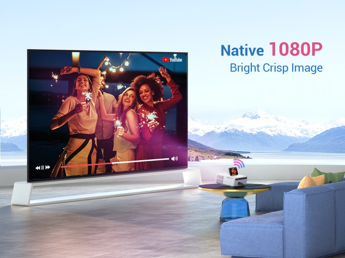 Videoproiector VANKYO Performance V630W, 6000 Lumeni,Wifi, Native 1080p, LED, HDMI, VGA, AV, USB, Telecomanda, HDMI [4]
