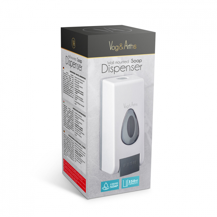 Vog und Arths - Dozator manual de săpun lichid - 350 ml, de perete -alb [5]