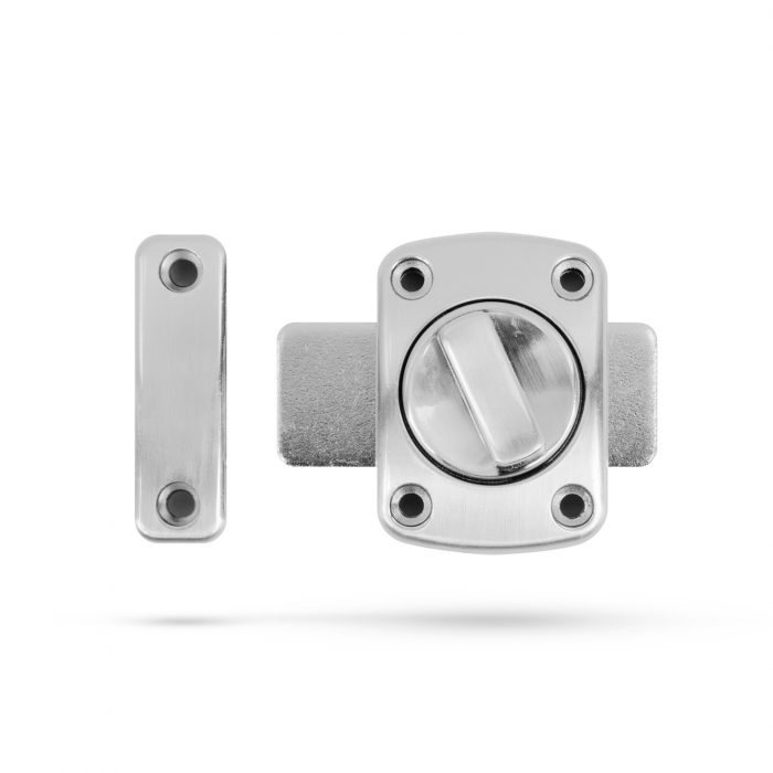 Zăvor pentru ușă de baie - aluminiu - 65 x 55 x 24 mm [3]