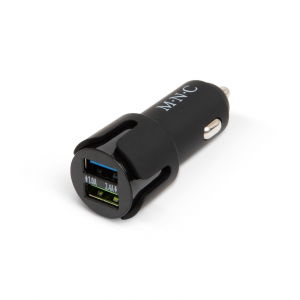 Adaptoare USB bricheta - Adaptor auto de la bricheta 2 x USB – negru