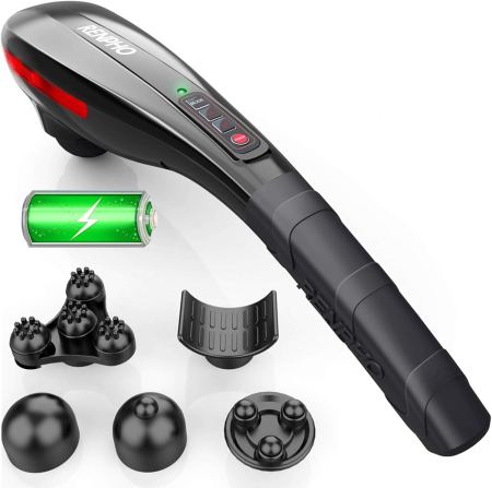 Produse noi - Aparat de masaj Renpho EM2018C, Spate, Gat, Sold, Picioare, Talpi, 4 moduri 5 viteze, 5 capete