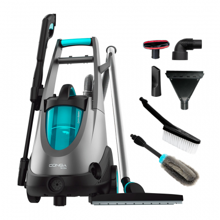Aparate de spalat auto cu presiune - Aparat de spalat cu presiune si Aspirator 4 in 1 Conga Triton 5000 UltraClean Car, 120 BAR, 360 L h ,1500 W, 15 kPa
