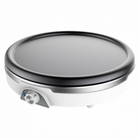 Preparare clatite si vafe - Aparat pentru preparat clatite Cecotec Fun Crepestone XL INOX, 38 cm, 1350 W