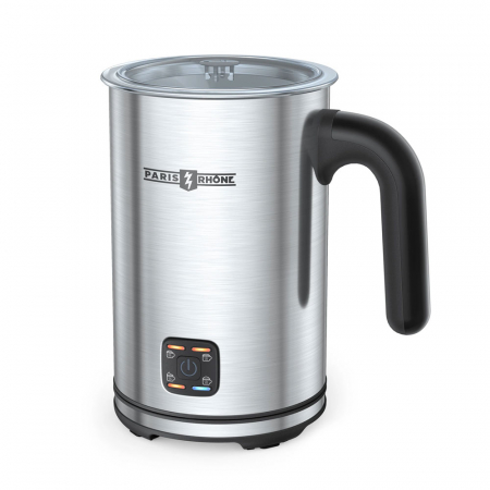 Cafetiere preparare cafea - Aparat pentru spumarea laptelui din inox Paris Rhone PE-MF009, 300ml, 4 in 1,  interior antiaderent