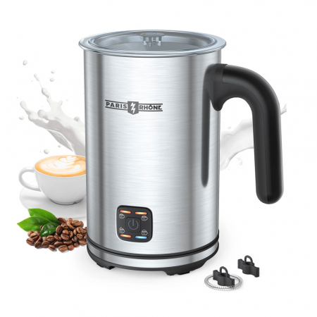 Aparat pentru spumarea laptelui din inox Paris Rhone PE-MF009, 300ml, 4 in 1,  interior antiaderent [1]