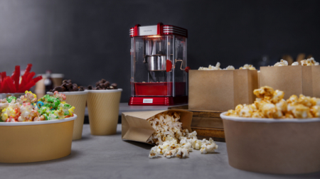 Aparat pentru popcorn, Cecotec Fun&Taste P´Corn Classic, 300W, inox, lumina interna [3]