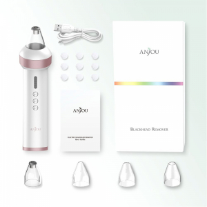 Aparat vacuum multifunctional Anjou AJ-PCA015 Indepartare Puncte Negre, Anti Acnee, Aspirator cosuri, Curatare pori, 4 capete detasabile [4]