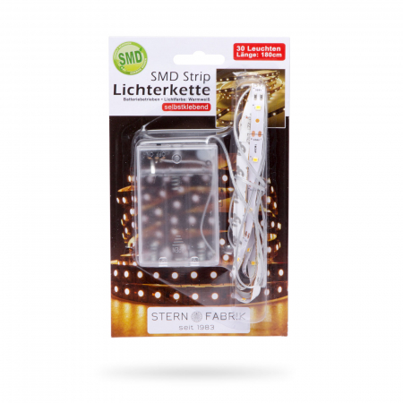 Bandă LED - alb cald - 1 m - cu baterii 3xAA [2]