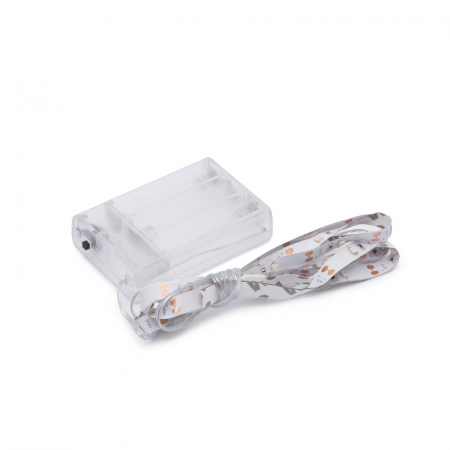 Kit banda LED / banda LED - Bandă LED - RGB - 1 m - cu baterii 3xAA