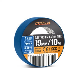 Banda izolatoare- 19 mm x 10 m - Albastru, 10 bucati set [2]