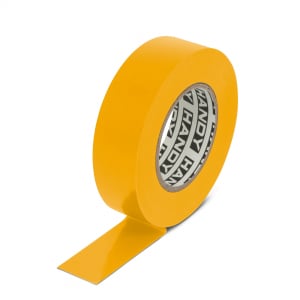 Adezivi si benzi adezive - Banda izolatoare- 19 mm x 20 m - Galben | 10 bucati set