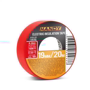 Banda izolatoare- 19 mm x 20 m - Rosu | 10 buc. set [2]