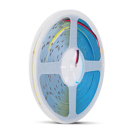 Banda LED COB - alb cald - 24V - 11W/m - 312 LED-uri/metru - 10 m / pachet [1]