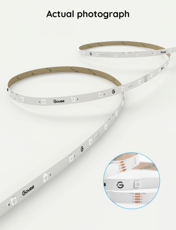 Banda LED Govee Basic H615A RGB, 5m, Sincronizare Muzica, Wifi si Bluetooth, Alexa , Google Asistant [6]