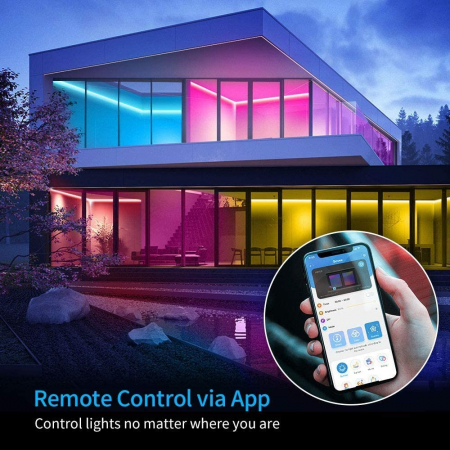 Banda LED Govee H6110 RGB, Sincronizare Muzica, Wifi si Bluetooth 10m, Alexa, Google Asistant [6]