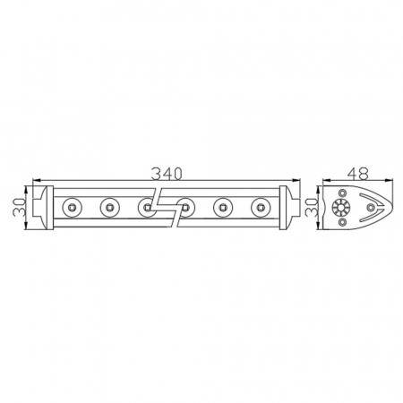 Led Bar Auto Off Road - 36W - 12 SMD LED, 2400 lumeni [4]
