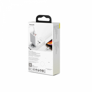 Baseus Incarcator de perete PPS QC3.0 2USB 30W Alb [5]