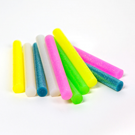 Baghete slicon - Baton termoadeziv - 11 x 100 mm - colorat fluorescent - 10 buc/pachet