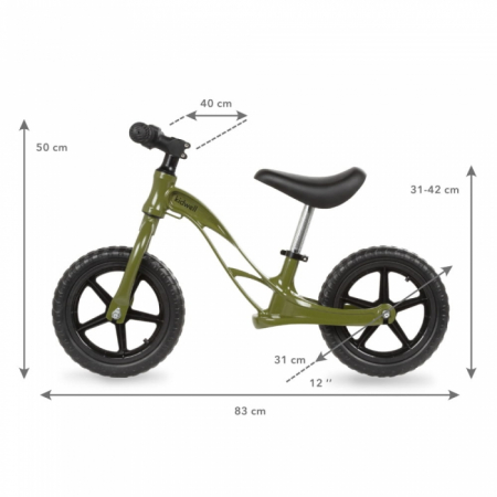 Bicicleta fara pedale cu cadru din magneziu Kidwell Rocky Khaki [5]
