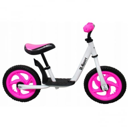 Universul copiilor - Bicicleta fara pedale cu suport pentru picioare R5 R-Sport - Roz