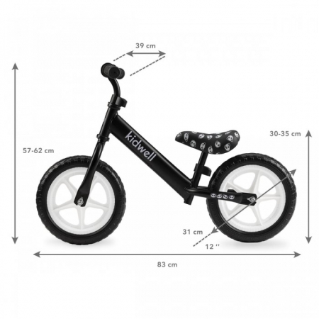 Bicicleta fara pedale Kidwell Rebel Panda [5]