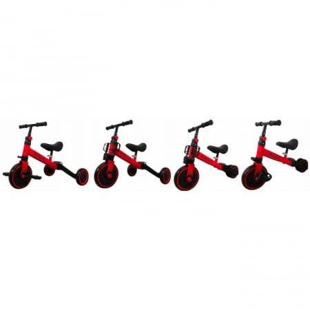 Bicicleta multifunctionala 4 in 1 cu pedale detasabile P8 R-Sport - Rosu [3]