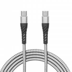 Cabluri date si incarcare telefoane - Cablu de date - Type-C - Type-C, alb - 1 m