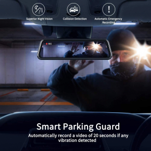 Camera auto DVR Dubla Oglinda VanTop H610, 2.5K, Bord si Spate, Touch-Screen, Unghi 160 grade, Senzor Sony IMX 335, G Senzor, Display 10 IPS [2]