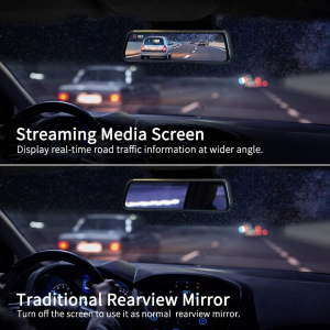Camera auto DVR Dubla Oglinda VanTop H610, 2.5K, Bord si Spate, Touch-Screen, Unghi 160 grade, Senzor Sony IMX 335, G Senzor, Display 10 IPS [3]