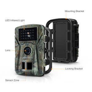 Camera de vanatoare Apeman H45 senzor de miscare , 16 MP, full HD, 2.4   LCD , 940nm, night vision , 26 senzori infrarosu [1]
