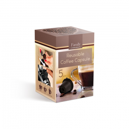 Family - Capsule de cafea reîncărcabile, pentru aparate Nespresso - 5 buc. / pachet [3]