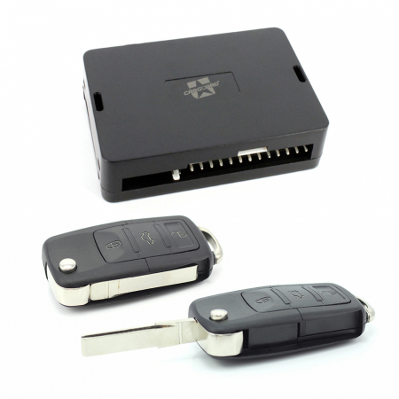 Securitate auto - Închidere centralizată - cu 2 telecomenzi tip briceag, cu baterii si lama bruta - 12V MIC001