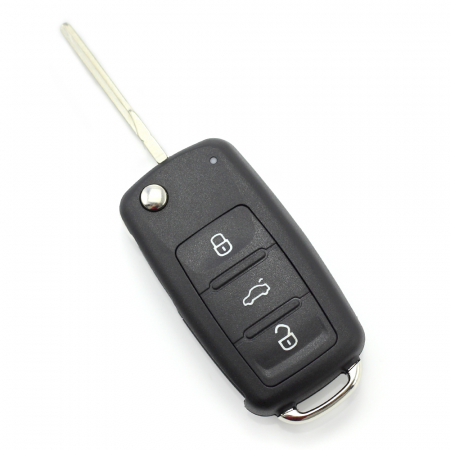 Cracasa cheie pornire Audi / Volkswagen / Seat / Skoda - Carcasă cheie tip briceag, cu 3 butoane pentru Volkswagen 2010 + (MK6)