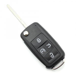 Cracasa cheie pornire Audi / Volkswagen / Seat / Skoda - CARGUARD - Volkswagen - Carcasă cheie tip briceag, cu 4 butoane