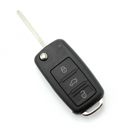 Cracasa cheie pornire Audi / Volkswagen / Seat / Skoda - Carcasă cheie Volkswagen Touareg tip briceag, cu 3 butoane