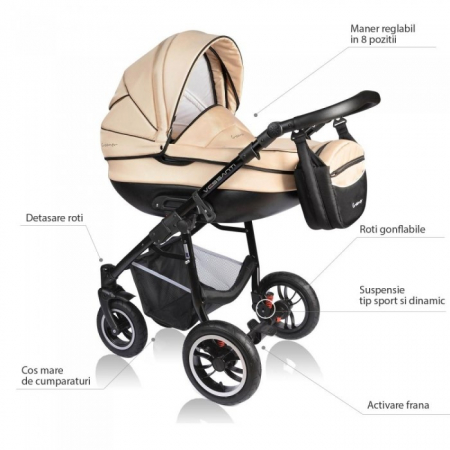 Carucior VESSANTI Crooner 2 in 1 - Cream [5]
