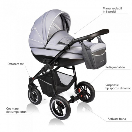 Carucior VESSANTI Crooner 2 in 1 - Gray [4]