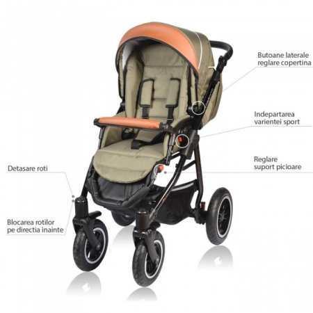 Carucior VESSANTI Crooner 2 in 1 - Petrol [5]
