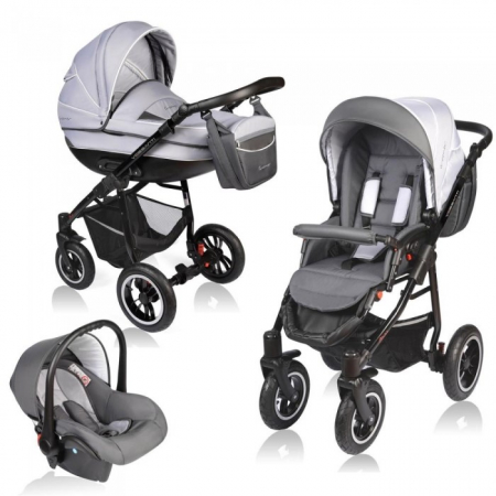Carucioare copii - Carucior VESSANTI Crooner 3 in 1 - Gray