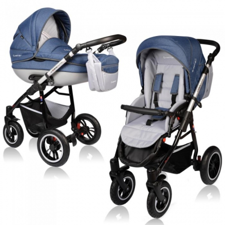 Carucioare copii - Carucior VESSANTI Crooner Prestige 2 in 1 - Blue