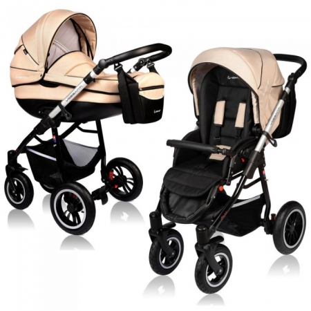 Carucioare copii - Carucior VESSANTI Crooner Prestige 2 in 1 - Cream