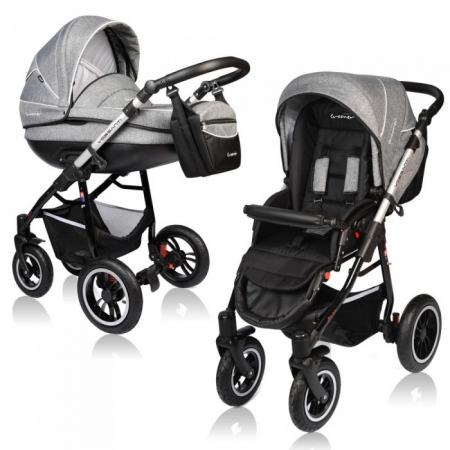 Carucioare copii - Carucior VESSANTI Crooner Prestige 2 in 1 - Gray