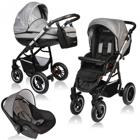 Carucioare copii - Carucior VESSANTI Crooner Prestige 3 in 1 - Gray