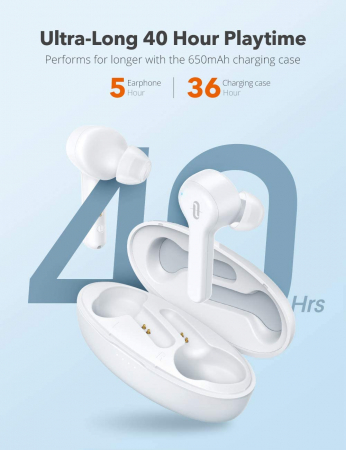 Casti audio In-Ear Taotronics TT-BH53 SoundLiberty , True Wireless, Bluetooth 5.0, TWS - Alb [5]