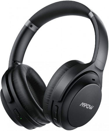 Casti bluetooth - Casti audio Mpow H12 IPO, Active Noise Canceling, Bluetooth 5.0, USB-C, Bas puternic, Microfon CVC8.0, Autonomie 40 ore, True Wireless